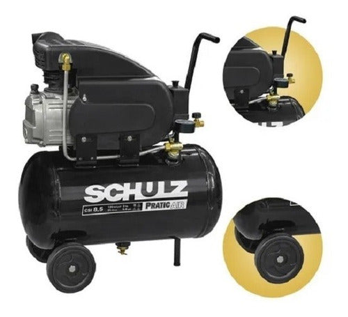 Compressor De Ar Elétrico Portátil Schulz Pratic Air Csi 8