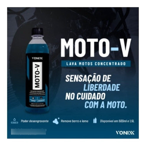 Moto-v Shampoo Para Lavar Motos Concentrado Vonixx 1,5l