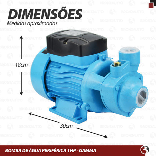 Gamma G2767 Biv Bomba D Água Periférica 1cv 750w