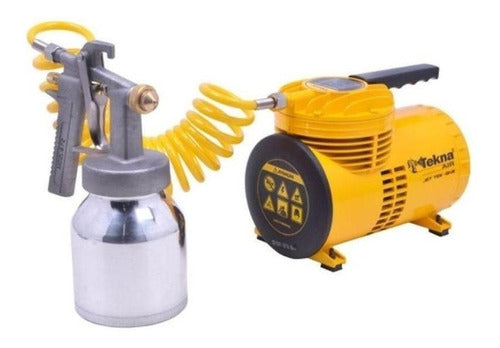 Compressor De Ar Elétrico Portátil Tekna Cd12151bk 0.25hp