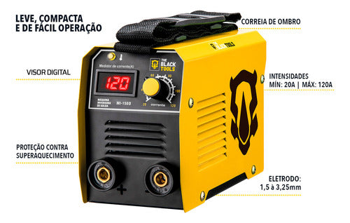 Maquina De Solda Eletrica Inversora Mma 120a Visor Digital C