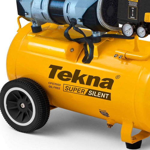 Compressor Ar 6,4 Pés Silencioso 50 Litros Csp7050 Tekna Vo