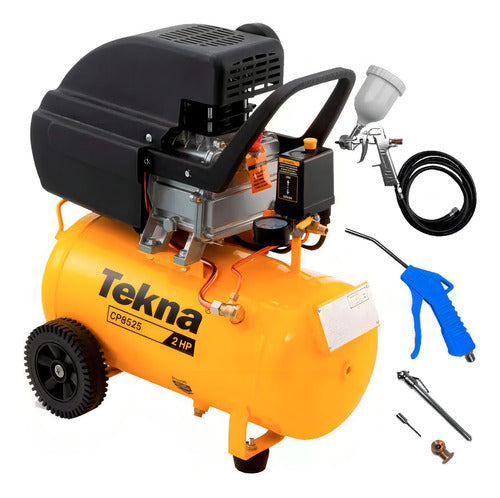 Compressor Ar Motocompressor Cp8525 24lt 2 Hp Tekna Com Kit