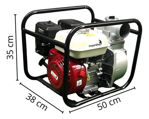 Motobomba A Gasolina 5,5hp 4 Tempos Potente Importway 3.6 L