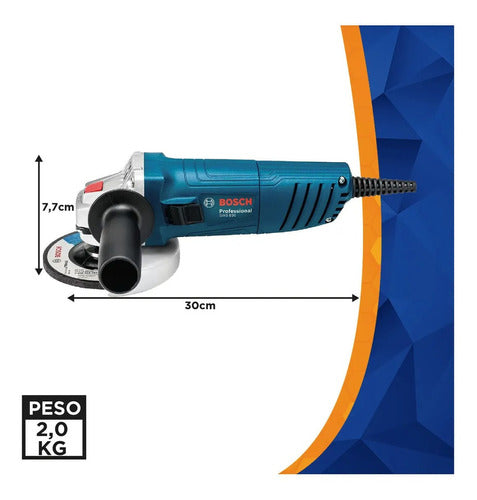 Esmerilhadeira Angular 850w 110v Gws 850 Azul Bosch Mais 3di