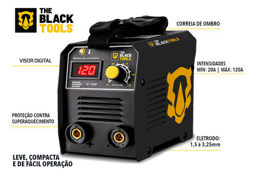 Máquina De Solda Inversora Eletrica Portatil Mma Tig Eletro