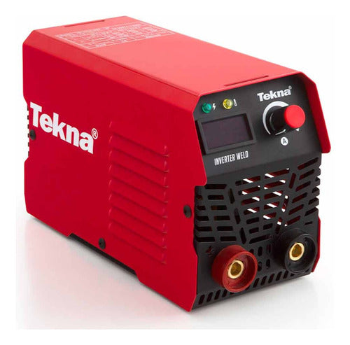 Máquina De Solda Inverter Tekna Tw135icm-mma Vermelha E Pre