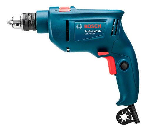 Furadeira De Impacto Gsb 450 Re 450w 3/8pol 127v Bosch