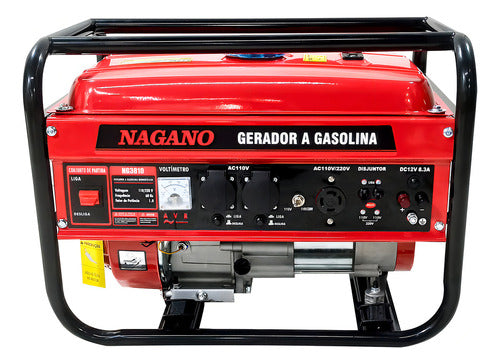 Gerador De Energia A Gasolina 3.6 Kva Monofásico 110v/220v