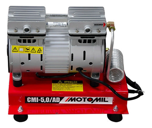 Compressor De Ar Elétrico Portátil Motomil Cmi-5,0ad 1000w