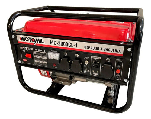 Gerador De Energia 2,8kva A Gasolina Mg-3000cl-1 Motomil