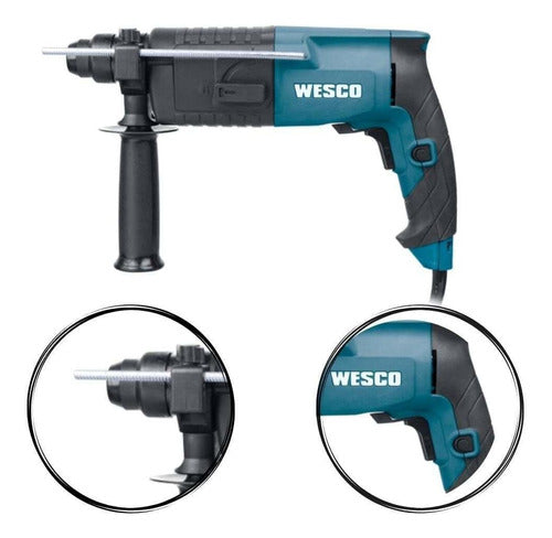 Martelete Eletropneumático  Wesco Ws3160k Azul Com 620w De