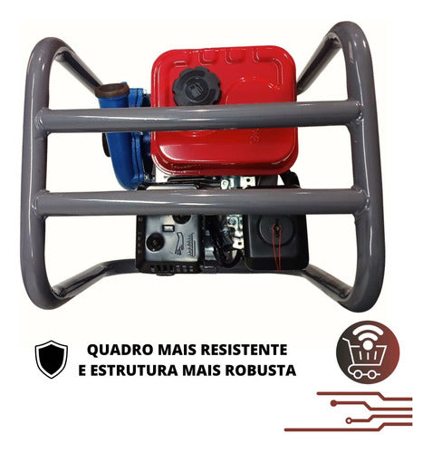 Motobomba A Gasolina Branco 6,5cv 36000 L/h Alta Pressão