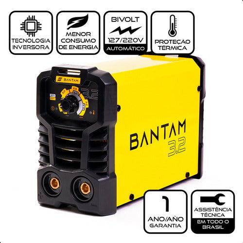 Máquina De Solda Inversora Esab Bantam 3.2 Bivolt 110v/220v