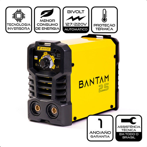 Máquina De Solda Inversora Esab Bantam 2.5 Bivolt 110v/220v