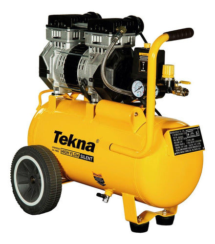 Compressor De Ar 2,5 Hp 24 Litros 9,1 Pés Isento Óleo Tekn