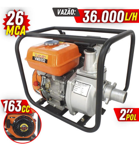 Moto Bomba Alta Performance Vulcan Vmb552 Gasolina 4t 5,5hp