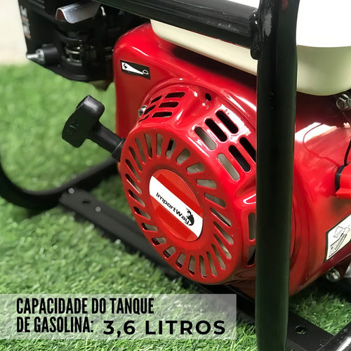 Motobomba A Gasolina 5,5hp 4 Tempos Potente Importway 3.6 L