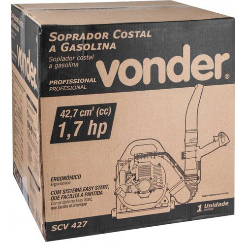 Soprador Costal Vonder Scv 427 A Gasolina 1.7 Hp Amarelo