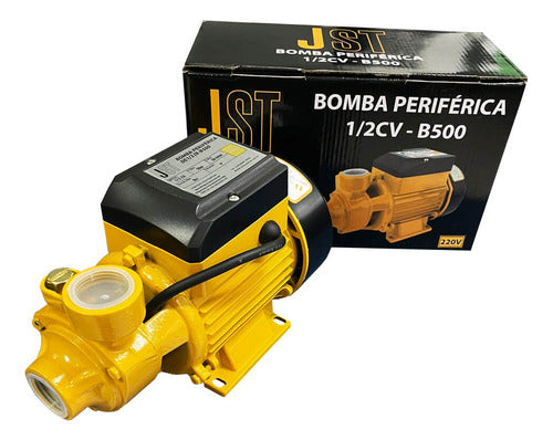 Bomba Periférica Jst Bp500 0.5hp Cor Amarelo 60hz 220v Fase