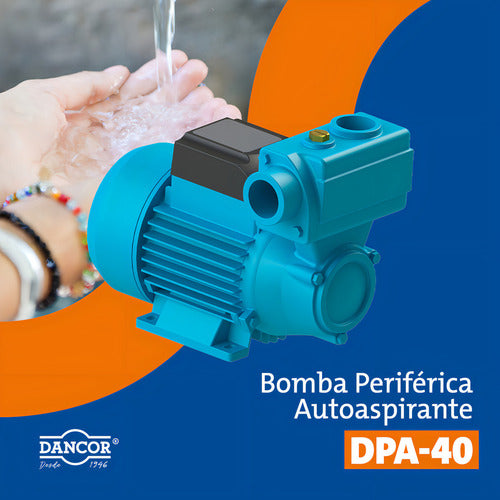 Bomba Dancor Auto Aspirante Dpa-40 - 1/2cv - Bivolt Cor Azul