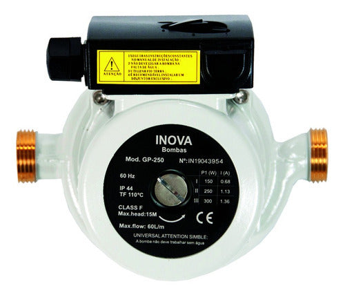 Bomba Pressurizadora Gp-250pb Modelo Latão 220v Inova