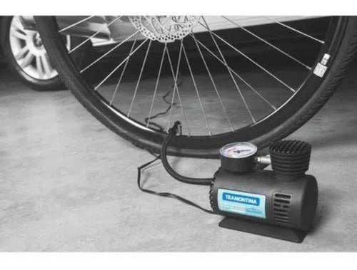 Compressor Ar Portátil Para Carros 300 Psi 50 W 12v Cor Pre