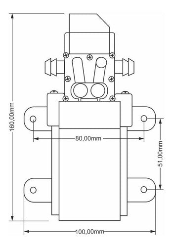 Motor Bomba Diafragma 12v 80 Psi Superagri