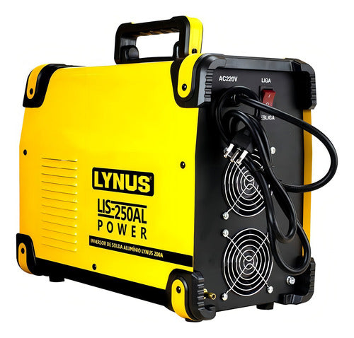 Máquina De Solda Inverter Lynus Lis-250al Power Amarela E P