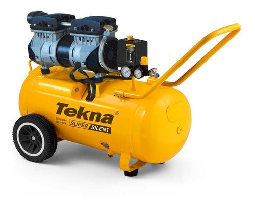 Compressor Ar 6,4 Pés Silencioso 50 Litros Csp7050 Tekna Vo