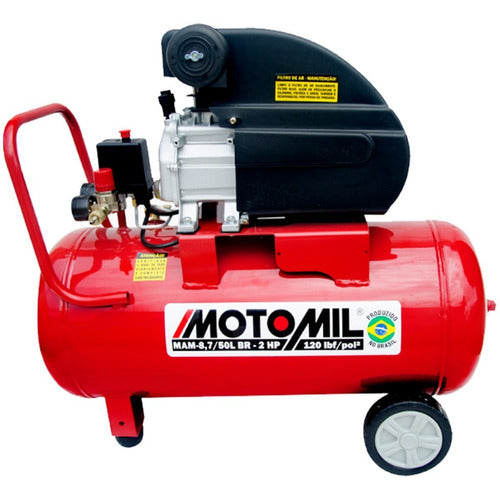 Compressor De Ar Elétrico Portátil Motomil Mam-8,7/50br 50