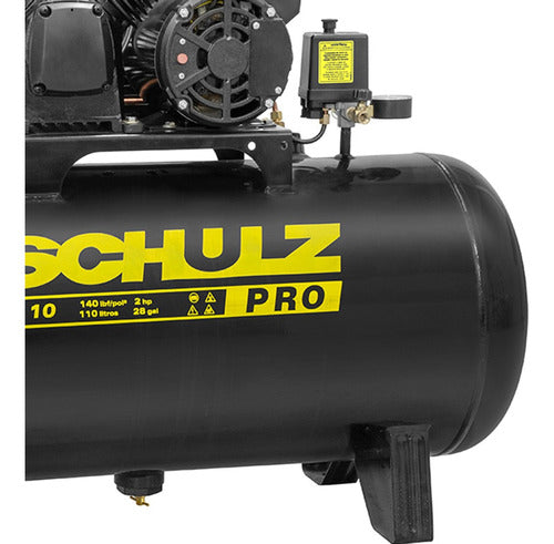 Compressor De Ar 2hp 10 Pés 110 Litros Pro Csv 10/110 Schul