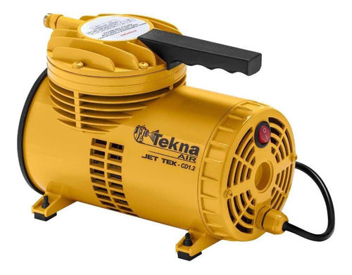 Compressor De Ar Elétrico Portátil Tekna Cd12151bk 0.25hp