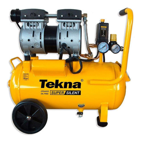 Compressor Ar 20 Litros 5,3 Pés Isento De Óleo Cps6022 Tek