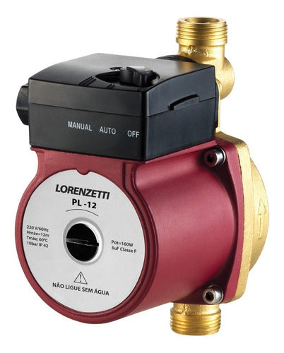 Pressurizador De Água Pl12 Lorenzetti 220v Para Sistemas Hi