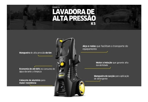 Lavadora De Alta Pressão Kärcher K5 Motor A Indução 2.10