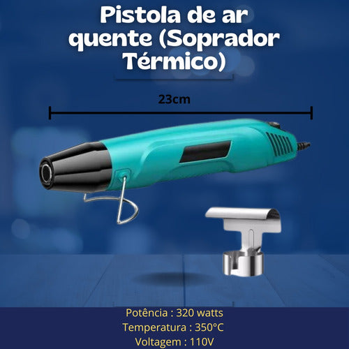 Soprador Térmico Com Bico 320w 110v De Ar Quente Portátil