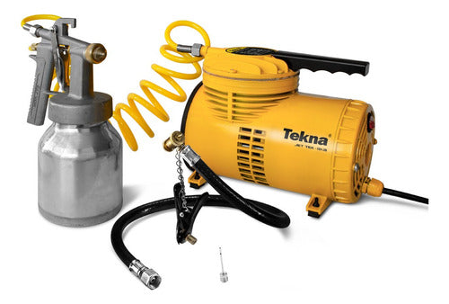 Compressor De Ar Elétrico Portátil Tekna Cd12151bk 0.25hp