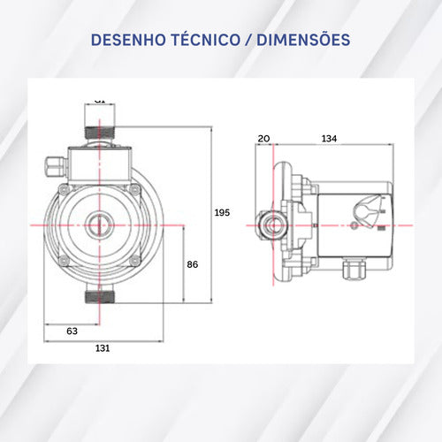 Pressurizador De Água Komeco Tp 80 G4 60hz Automático Bron