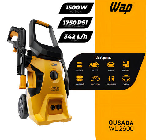 Lavadora De Alta Pressão Wap Ousada Wl 2600 1750psi Potênc