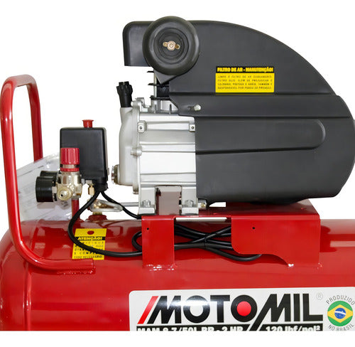 Motocompressor Motomil Mam 8,7pcm 50lt 2hp 220v + Kit Ace