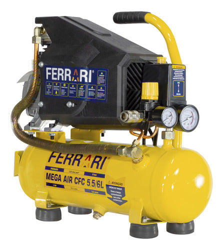 Compressor De Ar Elétrico Portátil Ferrari Mega Air Cfc 5,