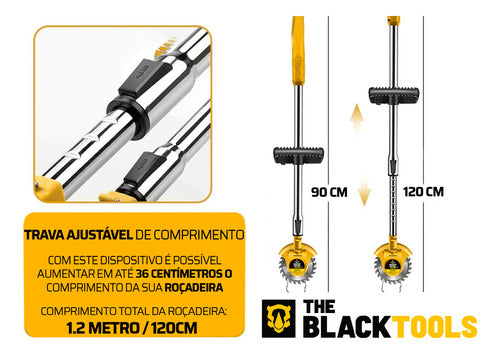 Roçadeira Aparador Grama A Bateria Recarregável 12v 460w 1