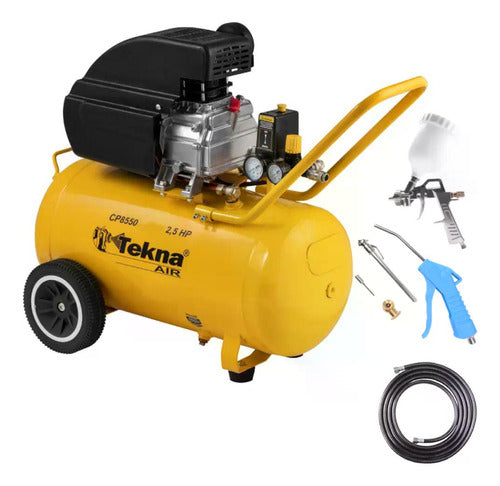 Compressor De Ar 50 Litros 2,5 Hp 8,5 Pés Cp8550 Tekna + Ki