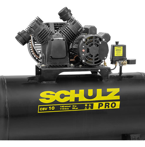 Compressor De Ar 2hp 10 Pés 110 Litros Pro Csv 10/110 Schul