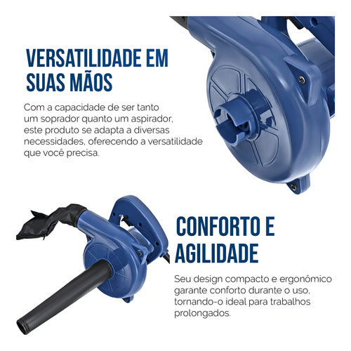 Soprador Aspirador Elétrico Folhas E Resíduos Forest 600w