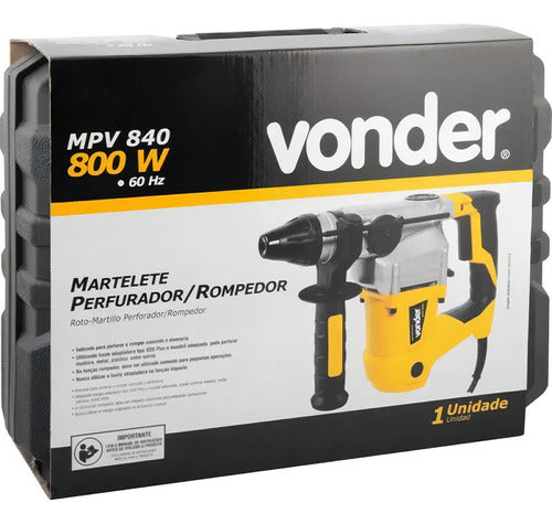 Martelete Vonder 110v Perfurador E Rompedor Mpv 840 Cor Amar