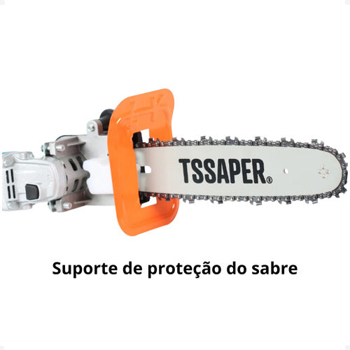 Kit Completo Motossera Tssaper Tskse-01 De 60 Hz Azul-celest