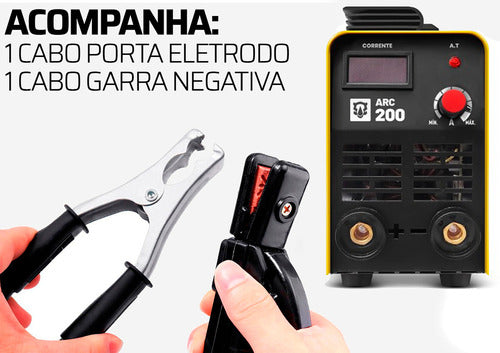 Máquina Inversora De Solda Portatil Mma Eletrodo Tig 220v T